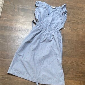Blue Ruffled Women's Dress